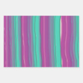 Moderne Abstracte Waterverf strepen Inpakpapier Vel (Voorkant)