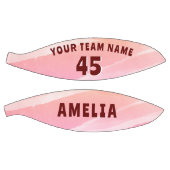 Moderne Abstracte Waterverf Team Name Number Baske Basketbal (Panelen)