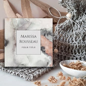 Moderne Abstracte Waterverf Vierkante Visitekaartje