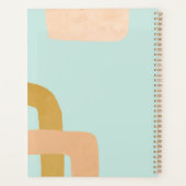 Moderne Abstracte Waterverf woonplantentuin Planner (Achterkant)