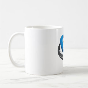 Moderne Abstracte Wervel Logo Klassieke Koffiemok
