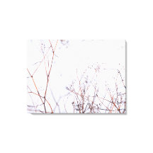 Moderne Abstracte winterwilde bloemen op sneeuw