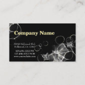 Moderne Abstracte witte zwarte en goudalcoholinkt Visitekaartje (Achterkant)