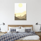 Moderne Abstracte woestijn Canvas Afdruk (Insitu (Slaapkamer))