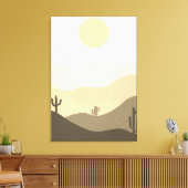 Moderne Abstracte woestijn Canvas Afdruk (Insitu (Woonkamer))