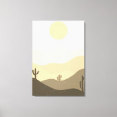 Moderne Abstracte woestijn Canvas Afdruk (Voorkant)