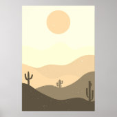 Moderne Abstracte woestijn Poster (Voorkant)