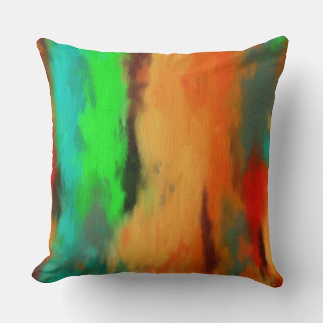 Moderne Abstracte Worpkussen Kussen (Voorkant)