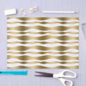 Moderne Abstracte Zebrastripes, wit en goud Tissuepapier (Craft)