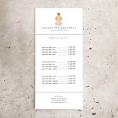 Moderne Abstracte Zen Stenen Gouden Logo Yoga, Mas Reclamekaart