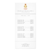 Moderne Abstracte Zen Stenen Gouden Logo Yoga, Mas Reclamekaart (Voorkant)