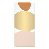 Moderne Abstracte Zen Stenen Gouden Logo Yoga, Mas Reclamekaart (Achterkant)