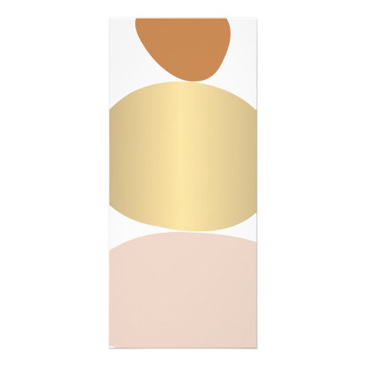 Moderne Abstracte Zen Stenen Gouden Logo Yoga, Mas Reclamekaart (Achterkant)