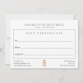 Moderne Abstracte Zen Stones Gold Yoga Gift Kaart Notitiekaartje (Achterkant)