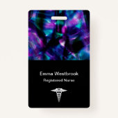 Moderne Abstracte ziekteverzwarende benaming Badge (Voorkant)