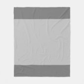 Moderne Abstracte Zilveren Grijze Patroon Fleece Deken (Voorkant)