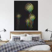 Moderne Abstracte zomerbloemigen Canvas Afdruk (Insitu (Slaapkamer))