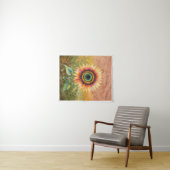 Moderne Abstracte Zonnebloem Kunst Wandkleed (In Situ (horizontaal))