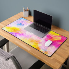 MODERNE ABSTRACTE ZONNEBLOEM WATERVERF BUREAUMAT