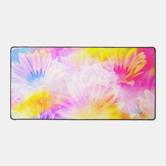 MODERNE ABSTRACTE ZONNEBLOEM WATERVERF BUREAUMAT (Voorkant)