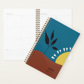 Moderne abstracte zonneschijn 2023 planner (Display)