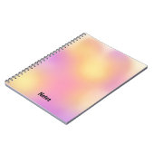 Moderne Abstracte Zonsondergang Achtergrond Notitieboek (Linkerzijde)