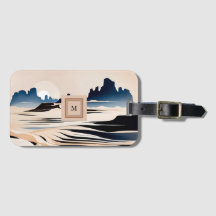 Moderne abstracte zuidwestelijke woestijnmonogram