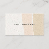 MODERNE ABSTRACTE ZWART PINK CERAMIC TEXTURE WAVES VISITEKAARTJE (Voorkant)