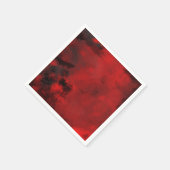 Moderne Abstracte zwart-rode artistiek Servet (Hoek)