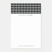 Moderne Abstracte zwart-witdiamant Post-it® Notes (Voorkant)