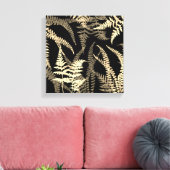 Moderne Abstracte zwarte beige varen Canvas Afdruk (Insitu (Woonkamer))