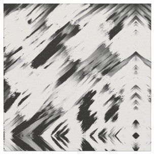 Moderne Abstracte zwarte-borstelkunst Stof