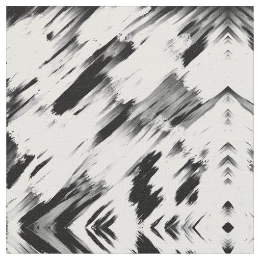 Moderne Abstracte zwarte-borstelkunst Stof (Close Up)