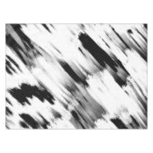 Moderne Abstracte zwarte-borstelkunst Tafelkleed (Voorkant (Horizontaal))