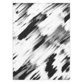 Moderne Abstracte zwarte-borstelkunst Tafelkleed (Voorkant)