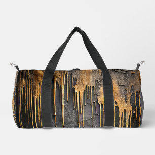 Moderne Abstracte Zwarte en Metalen Gouden Druppel Plunjezak