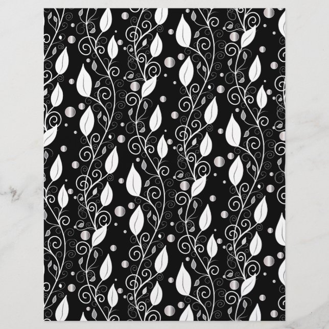 Moderne abstracte zwarte en witte inktillustratie (Voorkant)