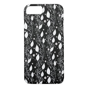 Moderne abstracte zwarte en witte inktillustratie Case-Mate iPhone case