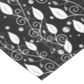 Moderne abstracte zwarte en witte inktillustratie tafelkleed (Gekanteld)