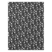 Moderne abstracte zwarte en witte inktillustratie tafelkleed (Voorkant)