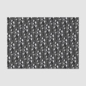 Moderne abstracte zwarte en witte inktillustratie tissuepapier (Voorkant)