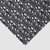 Moderne abstracte zwarte en witte inktillustratie tissuepapier (Detail)