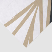 Moderne Abstracte zwarte gouden gouden gouden Tissuepapier (Detail)