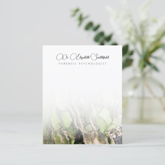 Moderne Abstracte zwarte goudsmederij (Staand voorkant)