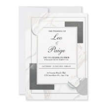 Moderne Abstracte Zwarte Marmeren Geometrische Tro