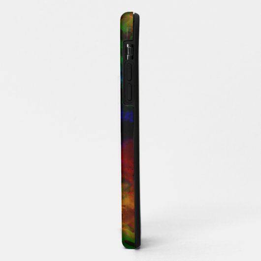Moderne Abstracte zwarte regenboog Case-Mate iPhone Case (Achterkant/links)