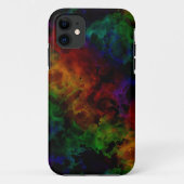 Moderne Abstracte zwarte regenboog Case-Mate iPhone Case (Achterkant)