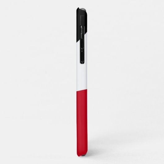 Moderne Abstracte zwarte, rode en witte kleuren Case-Mate iPhone Case (Achterkant/links)