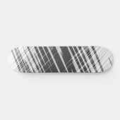 Moderne abstracte zwarte strepen patroon skateboard (Horizontaal)