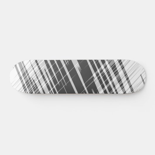Moderne abstracte zwarte strepen patroon skateboard (Horizontaal)